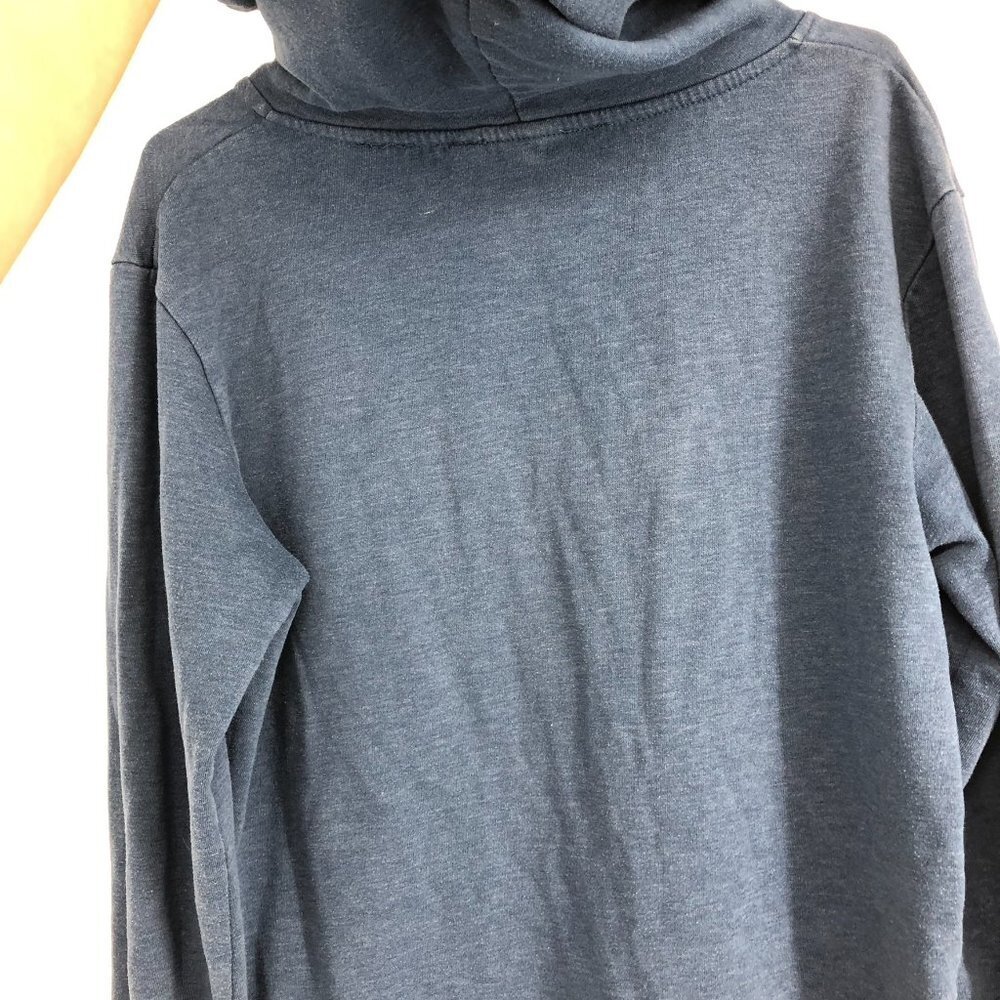 Tentree Blue and white Pullover Long Sleeve Graphic Logo Hoodie size LG - Picture 6 of 16
